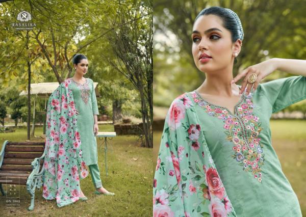 Rasalika Pastels Viscose Silk Top Bottom With Dupatta